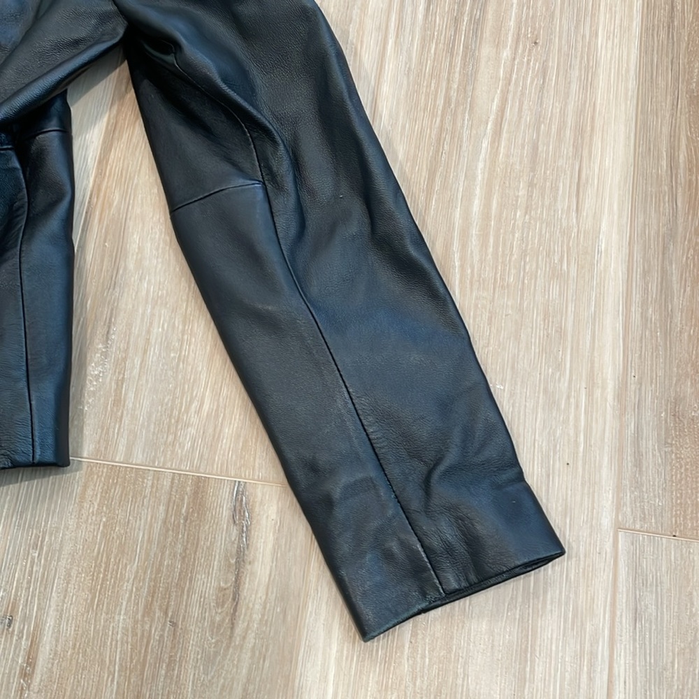 Style & Co black leather jacket - Picture 6 of 16